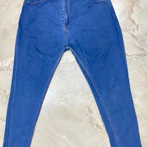 High Waist Blue Jeans