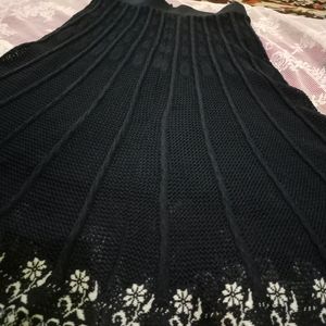 Crochet Midi Flayed Skirt