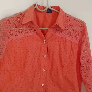 Pink Lace Shirt