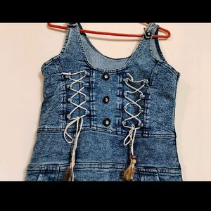 Denim Jeans Mini Dress