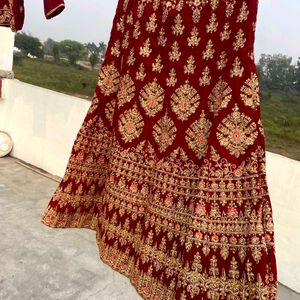 Maroon Bridal Lehenga