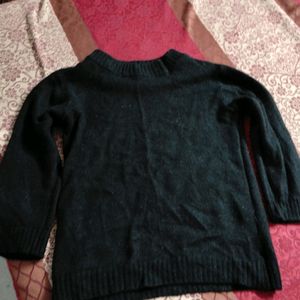 Black Woollen Top