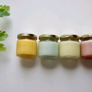 4 Pcs set Mini Soy Wax Jar Candles