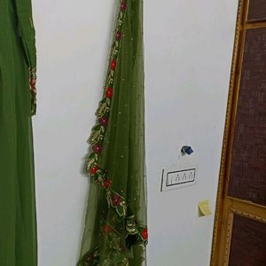 Green Ethnic Gown