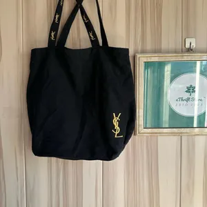 Yves Saint Laurent Black Canvas Vip Tote Bag