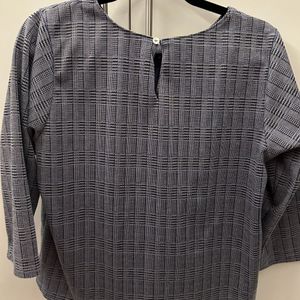 L Size AND Brand  formal Checked Top