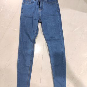 Highwaiste Skinny Blue Jeans