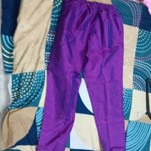 Purple And Blue Pants  For Women