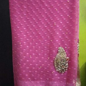 Beautiful Pink Colur Saree