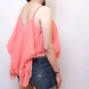 Georgette Top Color Is Different From Image..Top Color Is Baby Pink.