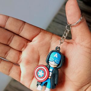 Captain America Small Keychain