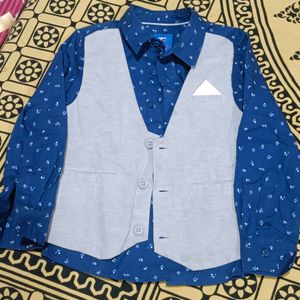3 To 4 Years Boy Attached Waist Coat