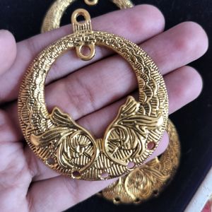 Gold Polish Big Size Pendants For Jewellery Making