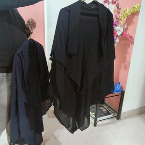 IMPORTED THREE LAYERS KHIMAR WITH NAQAB