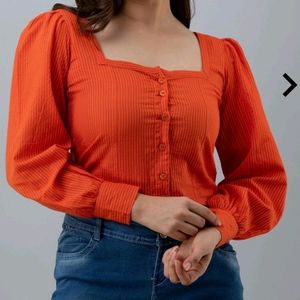 Orange Crop Top