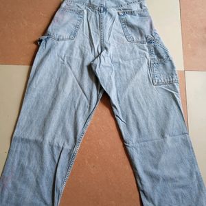 Ice Blue Cargo Jeans