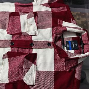 RED & WHITE WOOLEN SHIRT