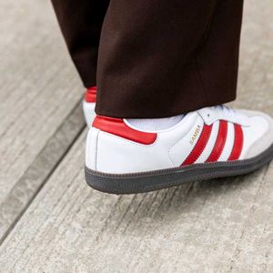 ADIDAS ORIGINALS SAMBA WHITE RED UK 8 (42)