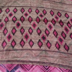 Linen Multi Color Saree