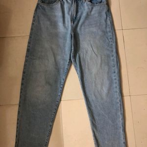 Forever 21 High Waist Blue Shaded Jeans