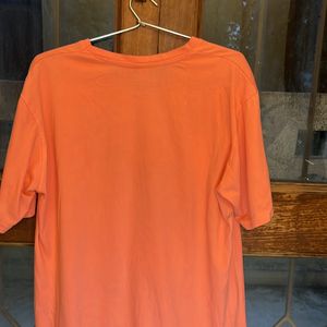 Orange Tshirt With Crocodile Print