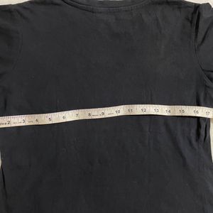 Zudio Black Basic T Shirt