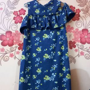 Cold Shoulder Dress For Girls