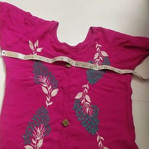 Pink Colour Kurta