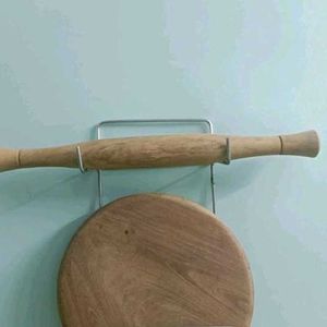 Wooden Chakla Belan And Pigeon Hand Chopper