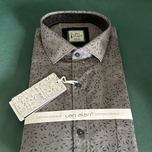 Grey Cotton Brand New Shirt