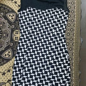 Black & White Bodycon Dress