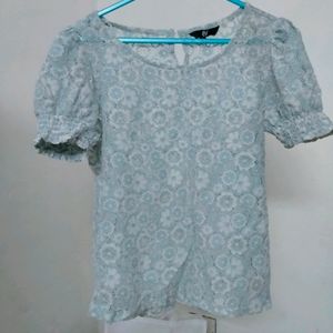 Light Blue Color Top For Jeans