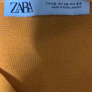 Orange ZARA tank top