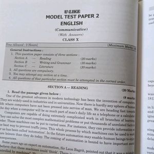 CBSE Class 10 ENGLISH