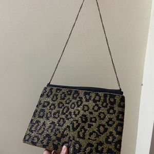 Leapord Print Sling Bag For Parties