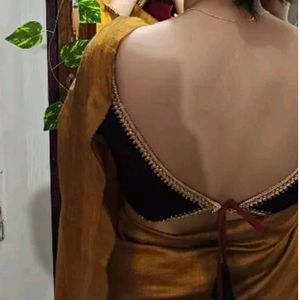 New  Maroon Backless Blouse