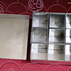 Jumbo Spice Box Full Set : Stainless Steel.