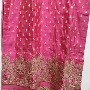 Rose Pink Plazo Suit With Dupatta 38 Bust