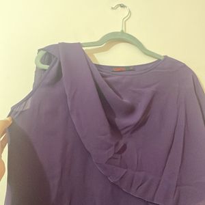 Purple Blouson Top