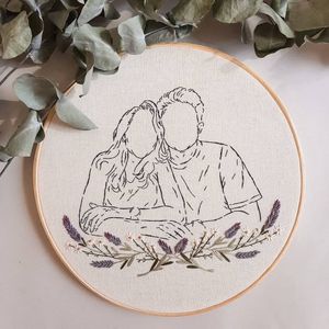 Free Gift Wrapping Embroidery Portrait