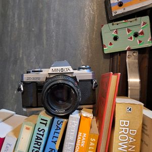 Old Vintage Camera With Photo Reel