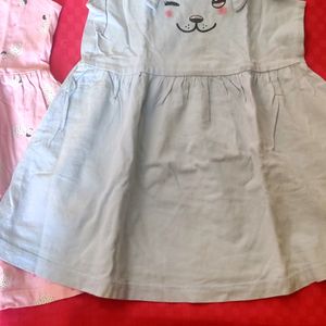 Pure Cotton Frocks For Girls 2-3 Years Age