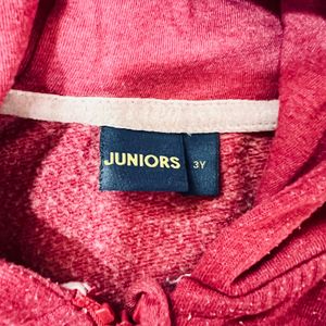 Juniors Hoodie Jacket With Embroidery