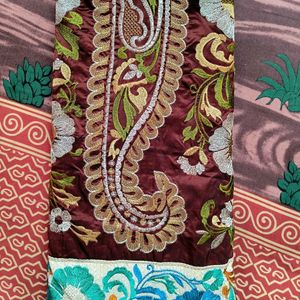 Embroidered Silk Sarees With Blouse Piece