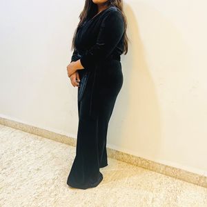 Black Velvet Jumpsuit