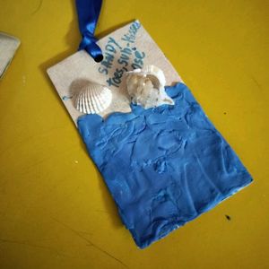 Handmade Ocean Clay Bookmark