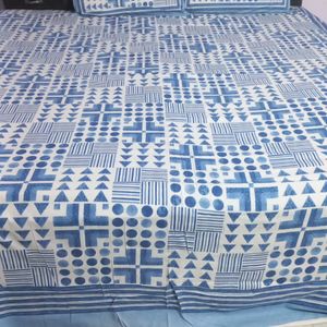 💯 Pure Cotton Jaipuri Print Bedsheet