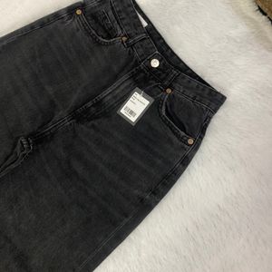 ZARA black High Waist Denim