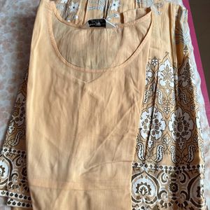 Orangish Peach Or Coral Kurti