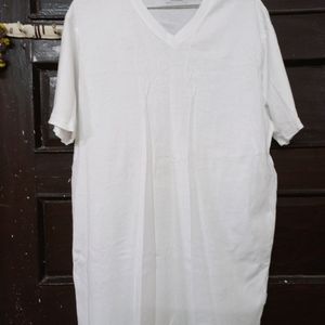 White V Neck Tshirt